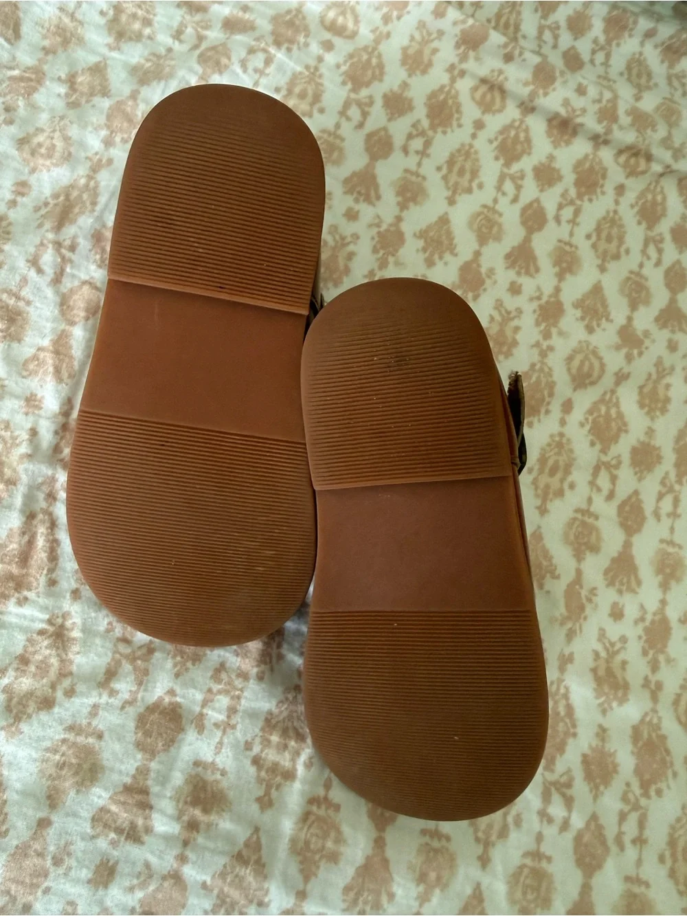 Girls' Brown Leather Mary Jane Shoes